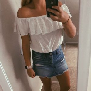 Floral Mossimo Off-the-shoulder Top